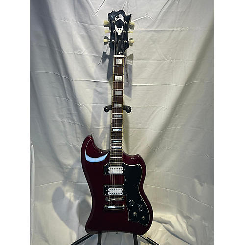 Guild S200 T Bird Solid Body Electric Guitar Wine Red