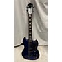 Used DeArmond S67 Solid Body Electric Guitar Ice Blue Metallic