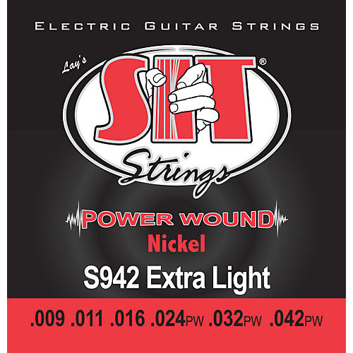 SIT Strings S942 Extra Light Power Wound Nickel Electric Guitar Strings