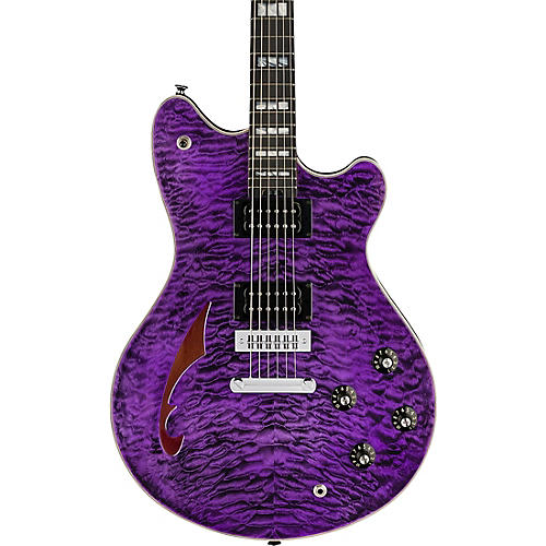 EVH SA-126 Special Semi-Hollow Electric Guitar Transparent Purple