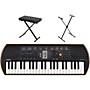 Casio SA-76 Keyboard with Stand and Bench Orange