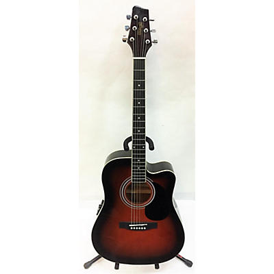 Stagg SA40DCFIBS Acoustic Electric Guitar