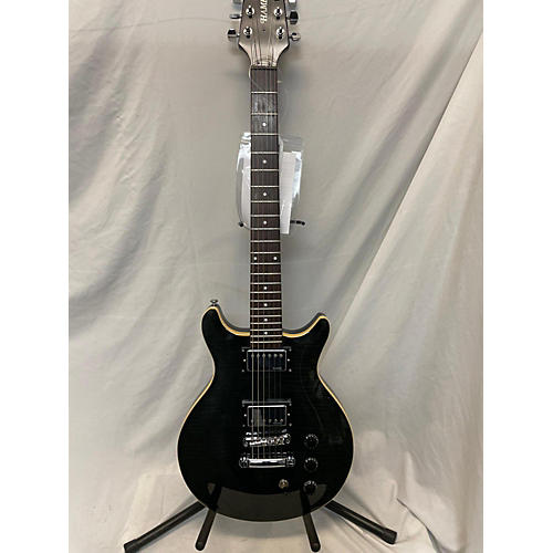 Hamer SATF Solid Body Electric Guitar Trans Black