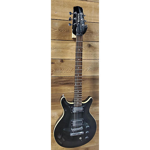 Hamer SATF-TBK-U Solid Body Electric Guitar Trans Black