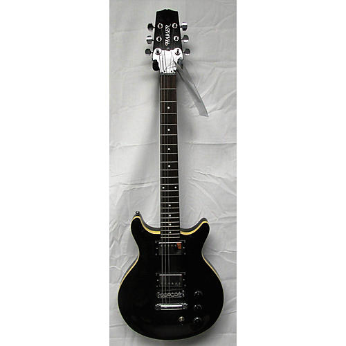 Hamer SATFW Solid Body Electric Guitar Trans Black