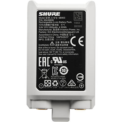 Shure SB903 Lithium-Ion Battery for SLX-D