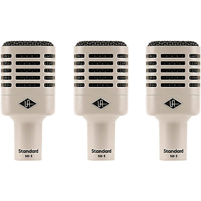 Universal Audio SD-3 Standard Dynamic Microphone 3-Pack With Hemisphere Mic Modeling