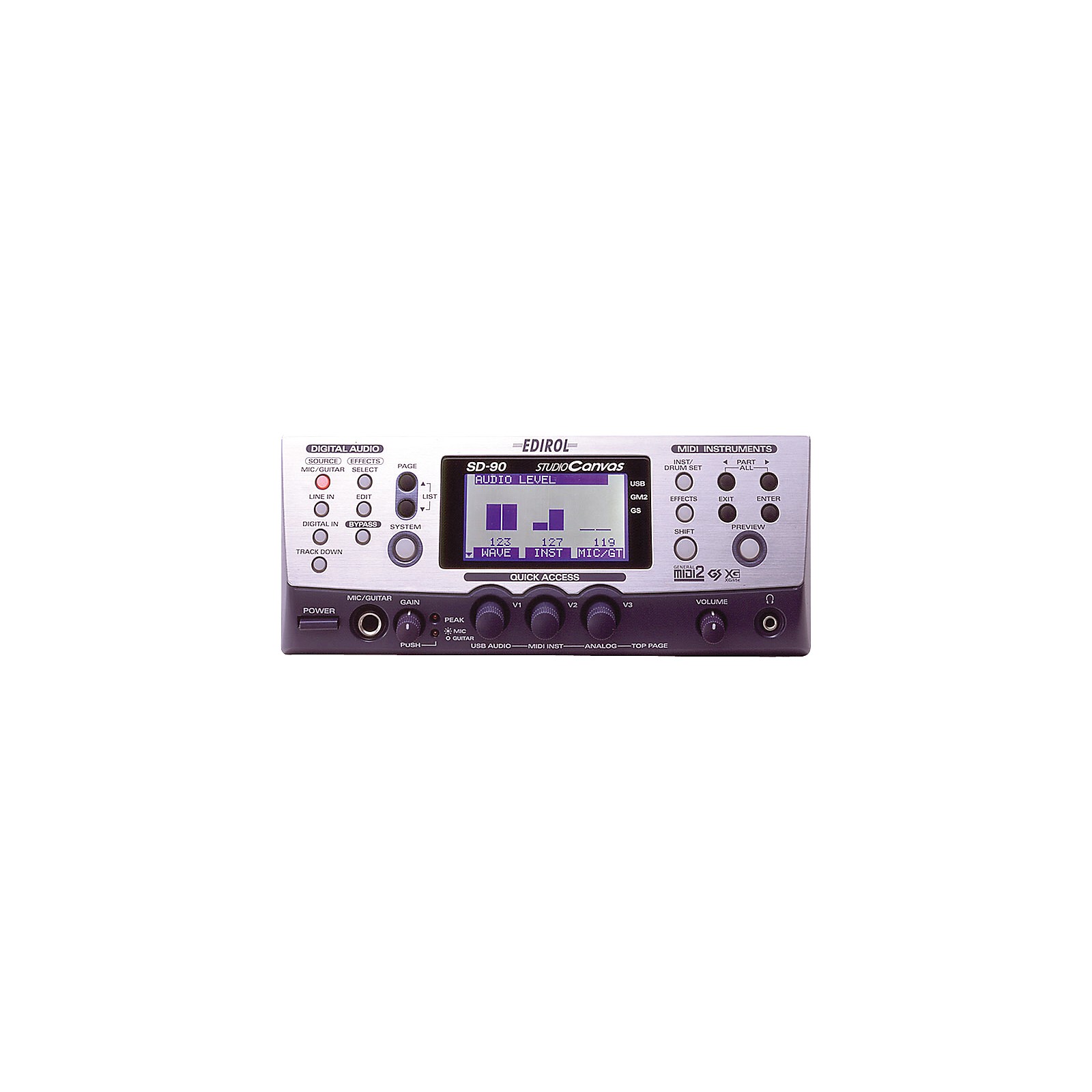 Edirol SD-90 Studio Canvas 128-Voice Sound Module and 24-Bit USB Digital Audio Interface