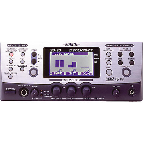 SD-90 Studio Canvas 128-Voice Sound Module and 24-Bit USB Digital Audio Interface