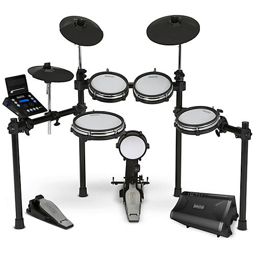 SD600 Electronic Drum Kit With Mesh Pads, Bluetooth and DA2110 Drum Set Monitor