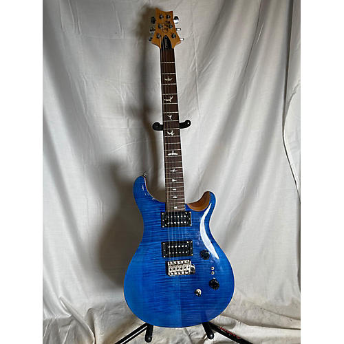 PRS SE CUSTOM 24-08 Solid Body Electric Guitar Trans Blue