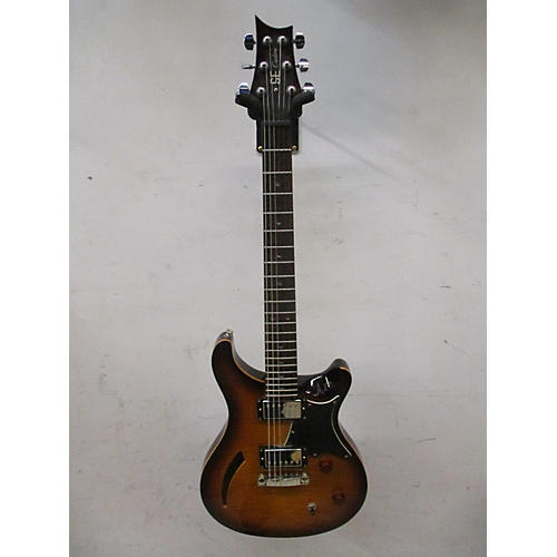 PRS SE Custom 22 Semi-Hollowbody Hollow Body Electric Guitar Tobacco Sunburst