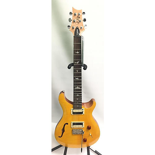 PRS SE Custom 22 Semi-Hollowbody Hollow Body Electric Guitar Amber