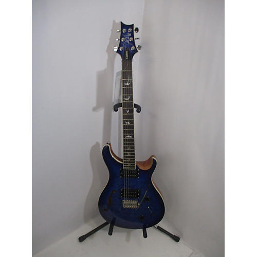 PRS SE Custom 22 Semi-Hollowbody Hollow Body Electric Guitar Faded Blue Burst