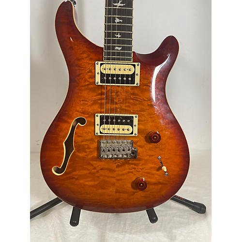 PRS SE Custom 22 Semi-Hollowbody Hollow Body Electric Guitar quilted maple