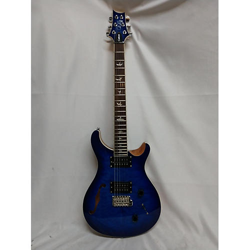 PRS SE Custom 22 Semi-Hollowbody Quilt-Top Limited-Run Hollow Body Electric Guitar Faded Blue Burst