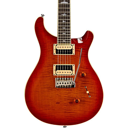 SE Custom 24 Creme Binding Electric Guitar