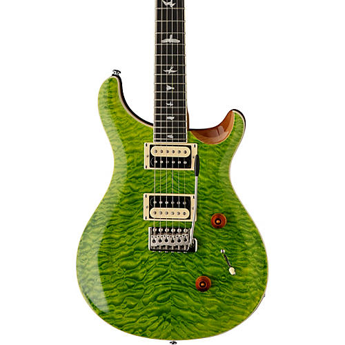 PRS SE Custom 24 Quilted Carved Top With Ebony Fingerboard Electric Guitar Eriza Verde