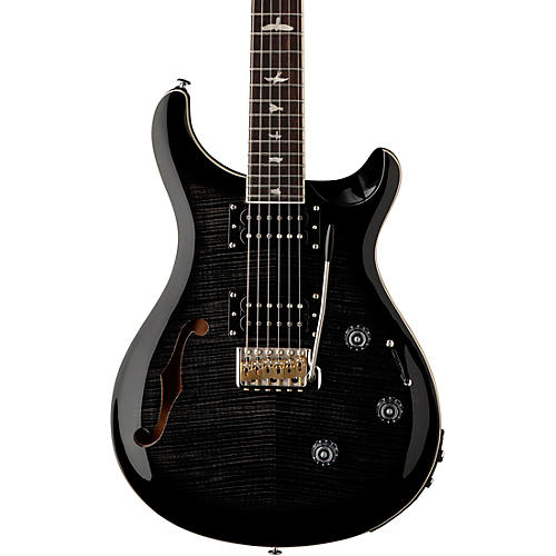 PRS SE Custom 24 Semi-Hollow Piezo Electric Guitar Charcoal Burst