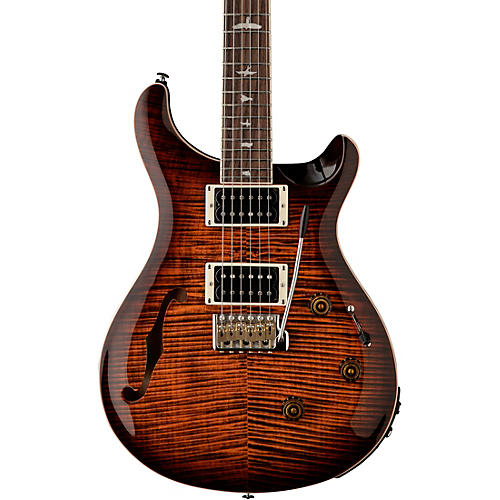 PRS SE Custom 24 Semi-Hollow Piezo Electric Guitar Condition 2 - Blemished Orange Tiger Smokeburst 197881214685