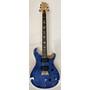 Used PRS SE Custom 24 Solid Body Electric Guitar Trans Blue