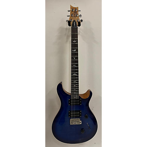 PRS SE Custom 24 Solid Body Electric Guitar Sapphire Blue Trans