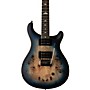 PRS SE Exotic Custom 24-08 Poplar Burl Electric Guitar - Lake Blue Midnight Burst
