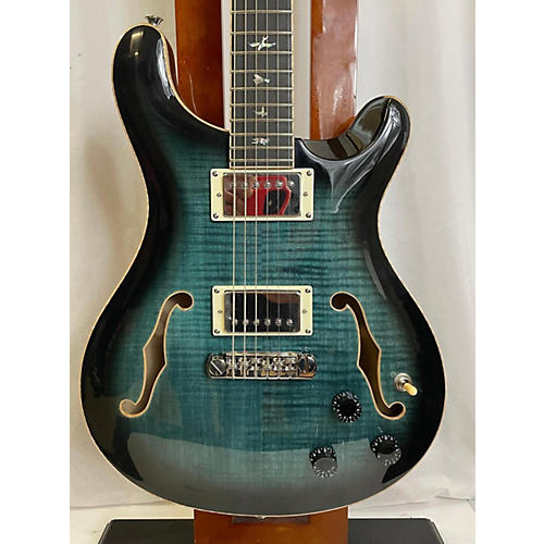 PRS SE Hollowbody II Piezo Electic Hollow Body Electric Guitar Peacock Blue