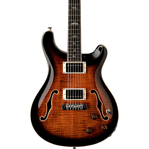 PRS SE Hollowbody II Piezo Electric Guitar Orange Tiger Smokeburst