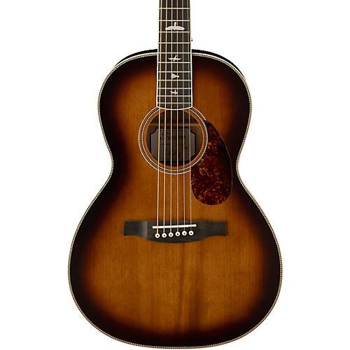 PRS SE P20 Parlor with All Mahogany Construction and Satin Finish Acoustic Guitar Tobacco Sunburst
