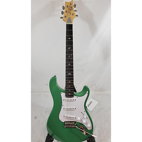 PRS SE Silver Sky Solid Body Electric Guitar Emerald Green
