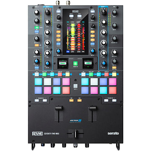 RANE SEVENTY-TWO MKII Battle-Ready 2-Channel DJ Mixer With Multi-Touch Screen and Serato DJ
