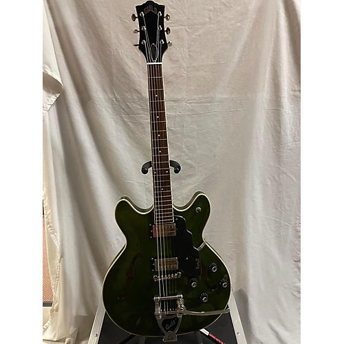 Guild SF-1DCGVT Hollow Body Electric Guitar Trans Green