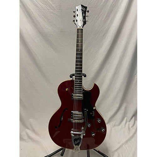 Guild SF-III Hollow Body Electric Guitar Crimson Red Trans