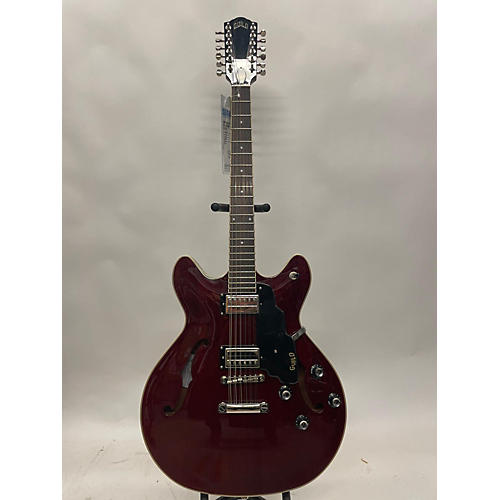 Guild SF112DC Hollow Body Electric Guitar Red