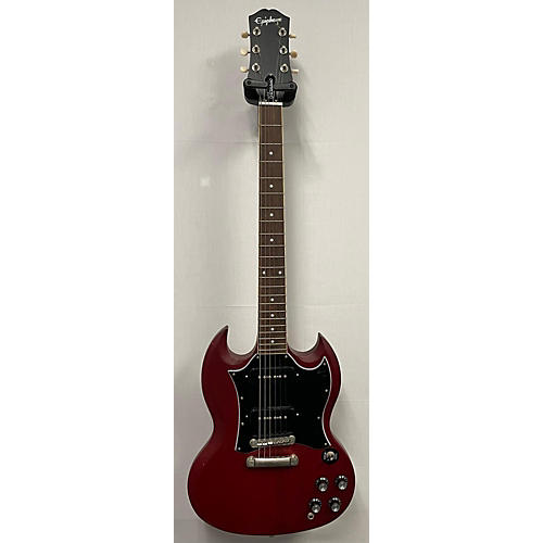 Epiphone SG CLASSIC WORN P90 Solid Body Electric Guitar Trans Red