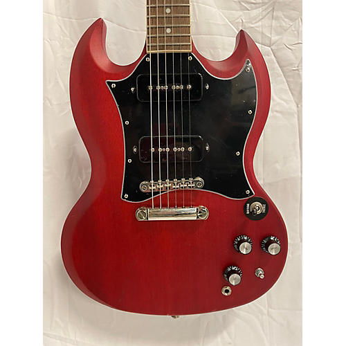 Epiphone SG Classic P90 Solid Body Electric Guitar Worn Cherry