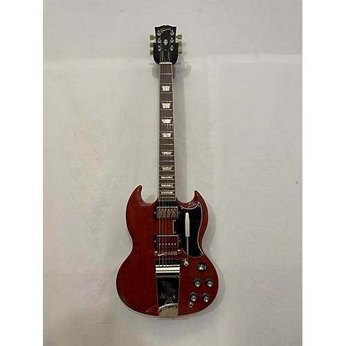 Gibson SG Custom Maestro Reissue Solid Body Electric Guitar Trans Red