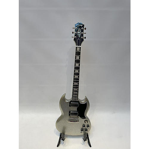 Epiphone SG Custom Solid Body Electric Guitar Silver Sparkle