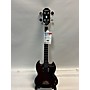 Used Epiphone SG E1 Bass Electric Bass Guitar Transparent Red