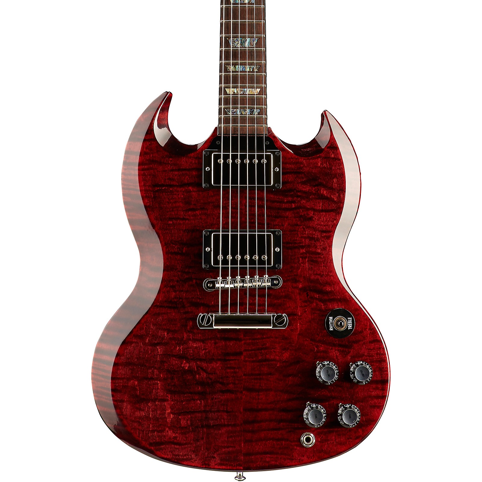 Gibson Custom SG Elegant Figured Solid Body Electric Guitar Red Tiger