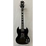 Used Epiphone SG Modern Solid Body Electric Guitar Black Flame