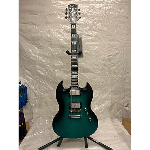 Epiphone SG Prophecy Solid Body Electric Guitar Blue Tiger Aged Gloss