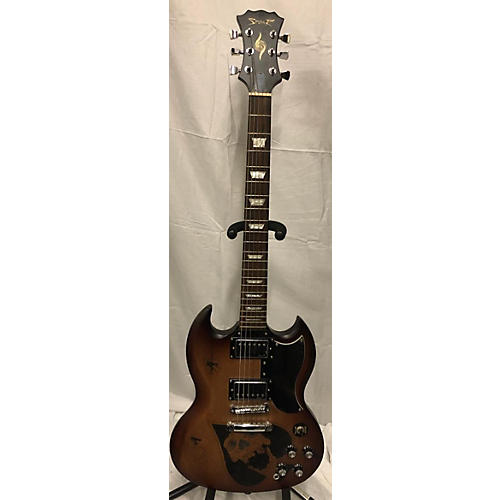 Spear SG STYLE Solid Body Electric Guitar Tobacco | Musician's Friend