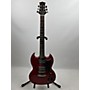 Used Silvertone SG STYLE Solid Body Electric Guitar Cherry