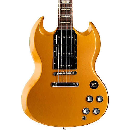 Gibson Custom SG Standard Fat Neck 3 Pick Up Electric Guitar Double Gold
