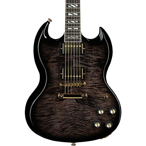 Gibson SG Supreme Electric Guitar Translucent Ebony Burst