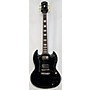 Used Epiphone SG Traditional Pro Solid Body Electric Guitar Metallic Black