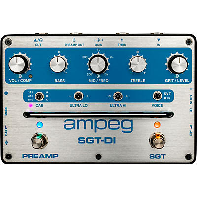 Ampeg SGT-DI Blue Line Anniversary Edition All-in-One Bass Box Effects Pedal