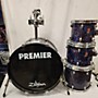 Used Premier SHELL PACK Drum Kit Blue Burst